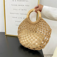 Load image into Gallery viewer, Woven straw purse
