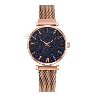 Rose Gold Mesh Watch